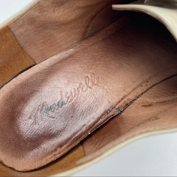 Madewell Cream Leather Oxfords - Picture 5 of 8